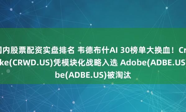 国内股票配资实盘排名 韦德布什AI 30榜单大换血！CrowdStrike(CRWD.US)凭模块化战略入选 Adobe(ADBE.US)被淘汰